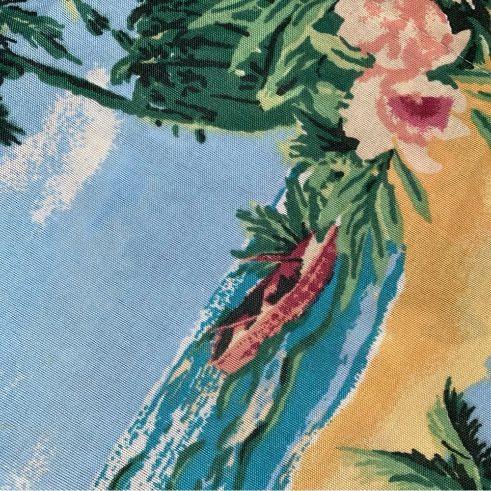 DAN RIVER Vintage Tropical‎ Beach Palm Island Floral STANDARD Pillow Shams Set 2